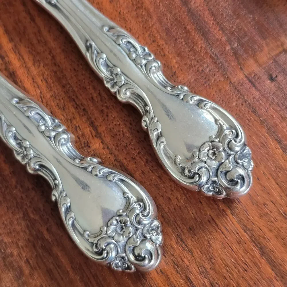 Gorham Melrose Sterling Silver Dinner Knives 4 Hollow Handle Stainless No Mono
